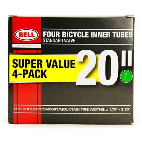 Bell Standard Schrader Valve Bicycle Inner Tube 20 X 175 225 4