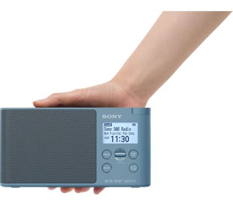 Buy SONY XDR S41D Portable DAB FM Clock Radio Blue Free Delivery