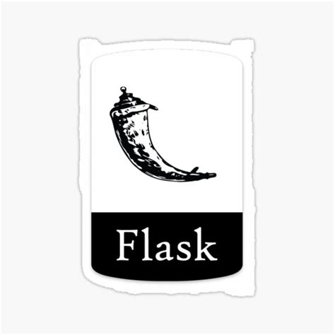 Python Flask Logo Stickers | Redbubble