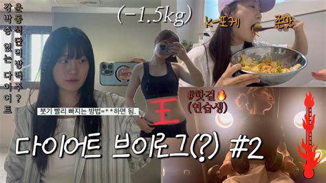 Diet Vlog🍏 다이어터 호소인의 다이어트 브이로그 2 유지어터의 다이어트 식단 레시피 먹방 치팅 운동 브이로그 공복 유산소 Youtube