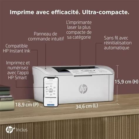 Hp Laserjet M We Imprimante Monofonction Laser Noir Et Blanc