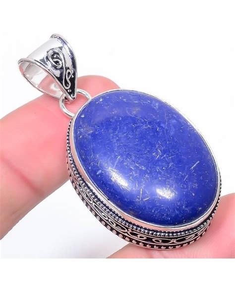 Lazulite Gemstone Vintage Silver Jewelry Pendant 20 Neha 2878630