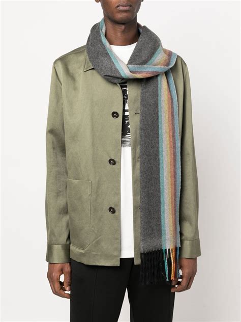 Paul Smith Cashmere Stripe Scarf Farfetch