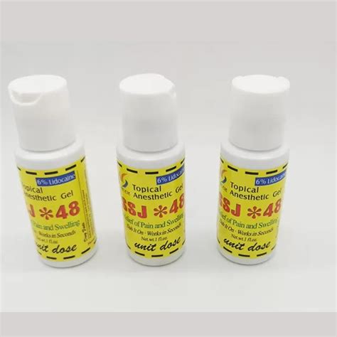 SSJ*48 Tattoo Numbing Gel Tattoo Relief Soothing Gel Tattoo Embroidered ...