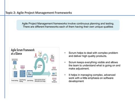 Agile Project Management Frameworks Ppt