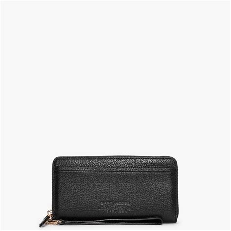 Marc Jacobs The Leather Continental Black Wallet Lyst