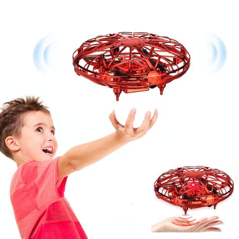 Mini Helicopter RC UFO Flying Toy Aircraft Hand Sensing Infrared RC