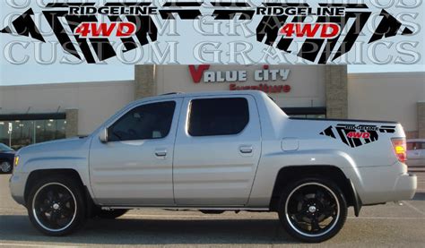 Stickers Compatible With Honda Ridgeline Rear 4wd Design Vinyl Decal