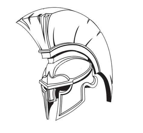 Gladiator Helmet Drawing at PaintingValley.com | Explore collection of ...