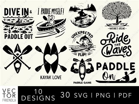 Kayak Svg Bundle Kayak Svg Canoe Svg Water Sports Svg Kayaking Svg