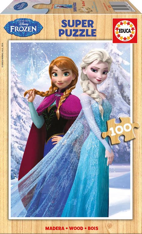 Drevené Puzzle Frozen Educa 100 Ks