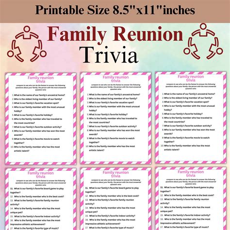 Family reunion trivia game printable family reunion trivia game trivia ...