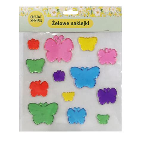 Empik Żelowe naklejki motyle Creative Spring Sklep EMPIK