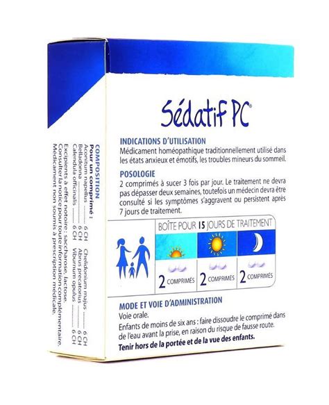 Boiron Homeopathic Medicine Sedatif Pc 90 Tablets For Natural Calm