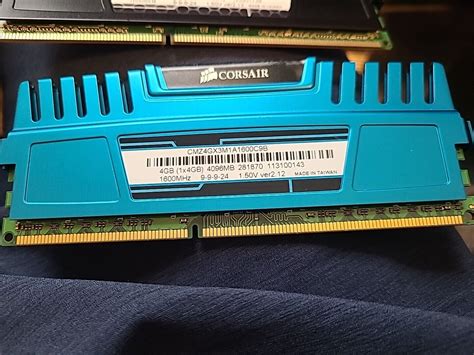 Corsair Vengeance 4GB PC3-12800U DDR3 RAM Memory 1600MHz 2Rx8 ...