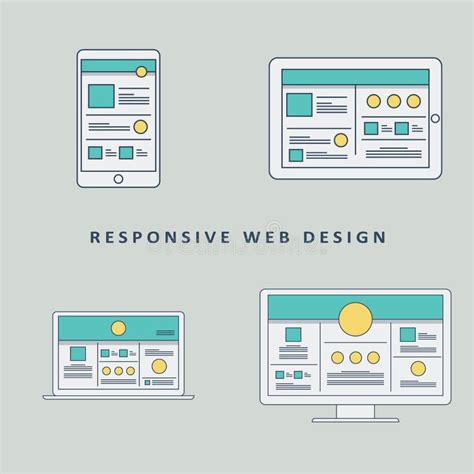 Vector Responsivo De La Plantilla De La Maqueta Del Dise O Web