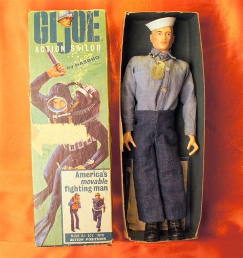 Original Hasbro 1960s Gi Joe Action Figure Sailor 7600 Navy Fighting