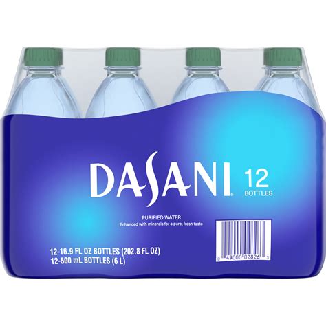 Dasani Purified Water Bottles Enhanced With Minerals 16 9 Fl Oz 12