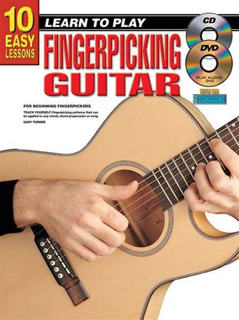 10 Easy Lessons Learn To Play Fingerpicking Guitar Bookcddvd