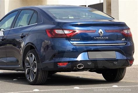 Renault Megane Sedan Rear Chrome Trunk Lid Trim, Chrome Tailgate Trim