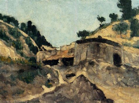 Oil Painting Replica Landscape With Watermill 1871 By Paul Cezanne