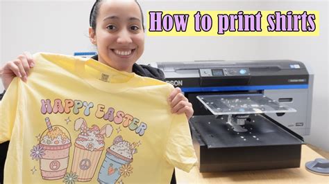 Printing Easter T Shirts With Epson F Dtg Youtube