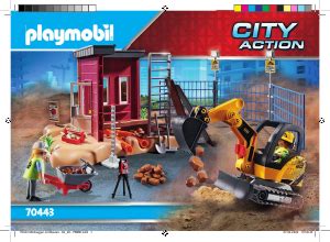 Manual De Uso Playmobil Set Construction Mini Excavadora