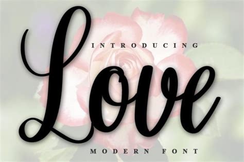 Love Font By Abbasalam · Creative Fabrica