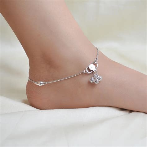 Thin Chain Silver Anklet Elegant Silver Anklet Anklets Folkways