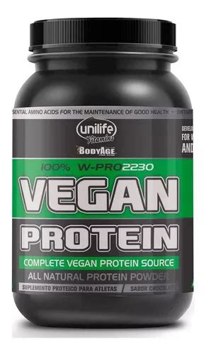 Vegan Protein 900g Proteína Vegetal Unilife Chocolate