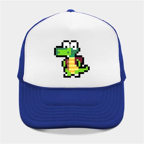 Croc Retro 8 Bit Pixel Art Character Croc Hat Teepublic