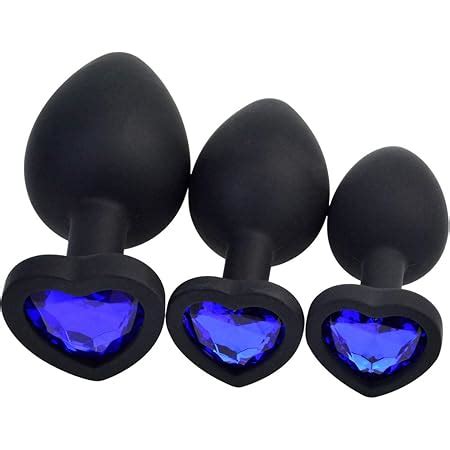 Amazon Pcs Size Silicone Jeweled Anal Butt Plugs Anal Trainer