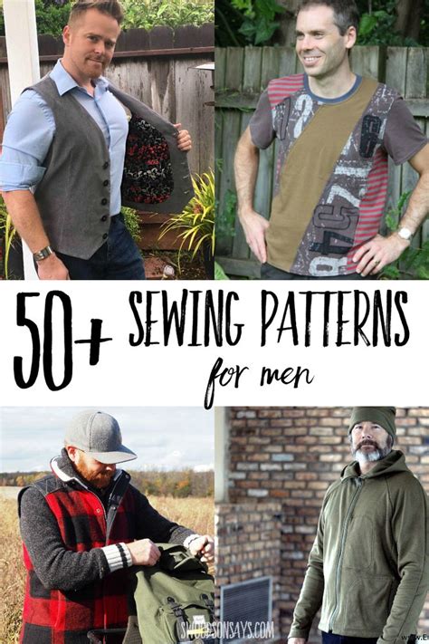 List Of 100 Men S Sewing Patterns To Sew Mens Sewing Patterns