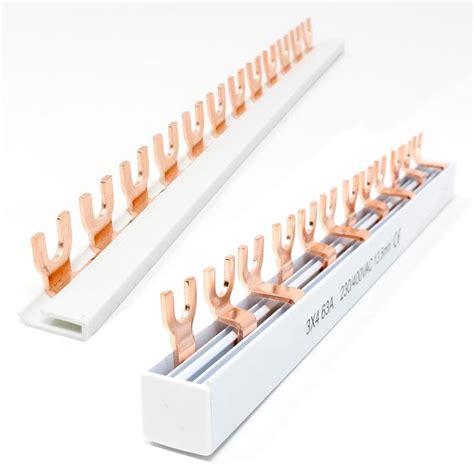 Fork busbar, phase bars, three-phase busbar 63A