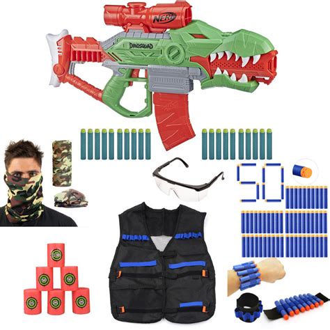 Zestaw Nerf Dinosquad Rex Rampage F Cele Opaska Okulary