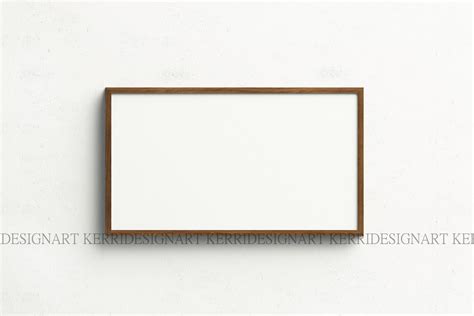 16x9 Frame Tv Art Frame Mockup Horizontal Mockup Frame Frame Etsy