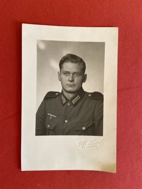 Orog Foto Ak Portrait Norwegen Narvik Gebirgsj Ger Wk Ww