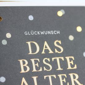 Glückwunsch Das beste Alter ist jetzt