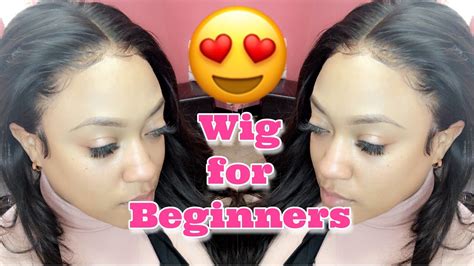 Glueless Wig For Beginners My First Wig Youtube