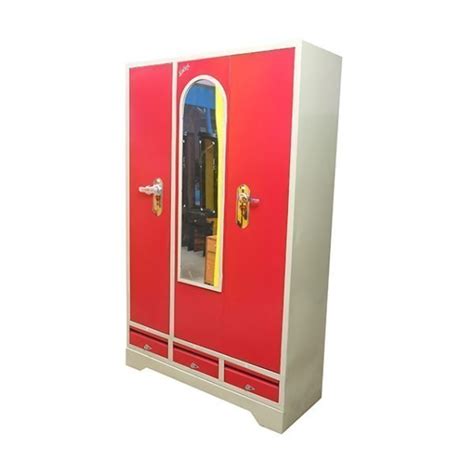 Buy Online Three Door Steel Almirah Sri Ganesan Furniture