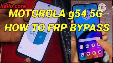 Motorola G54 5G Frp Bypass All Motorola How To Frp Bypass How To