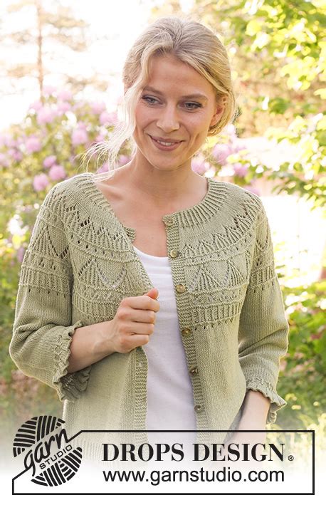 Harvest Wreath Cardigan DROPS 232 46 Free Knitting Patterns By DROPS