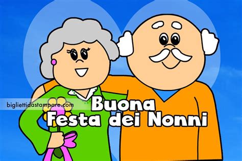 Buona Festa Dei Nonni Biglietti Da Stampare