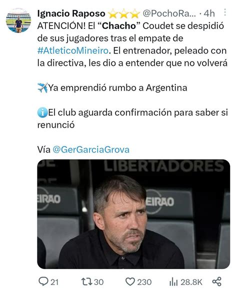 On Twitter Leo Que Renuncio El Chacho Y En Las Tendencias Que