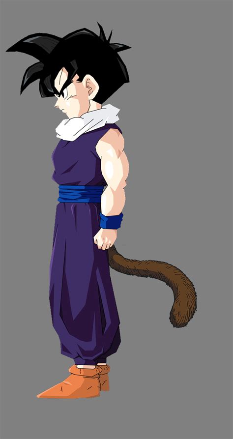 Teen Gohan With Tail By Vegitohsuper On Deviantart