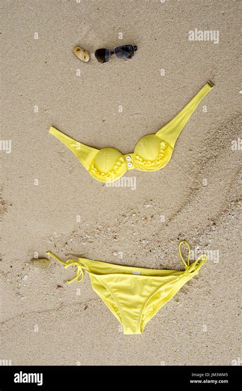 Yellow Bikini Stock Photos Yellow Bikini Stock Images Alamy