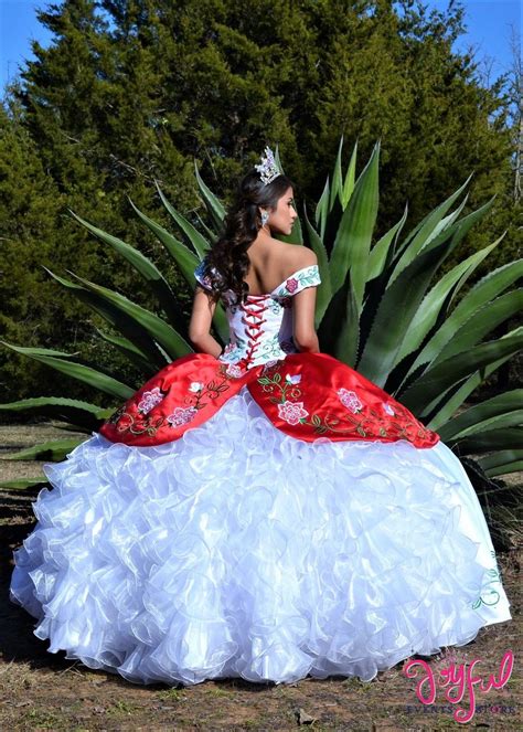 Charro Dress With Embroidered Roses 10194 Quince Dresses Sweet 15