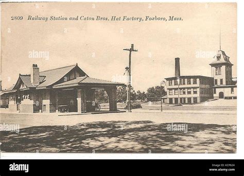 Foxboro Station Postcard 2 Stock Photo Alamy