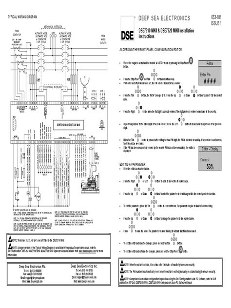 Dse7310 Mkii Dse7310 Mkii Installation Instructions Mains Electricity