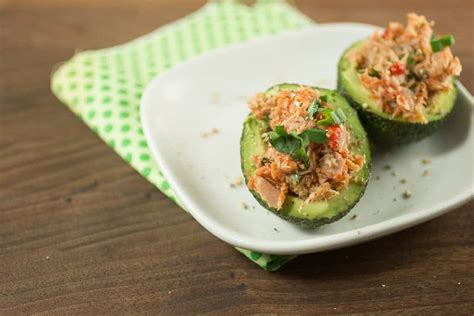 Salmon Stuffed Avocados A Great Party Snack Ultimate Paleo Guide